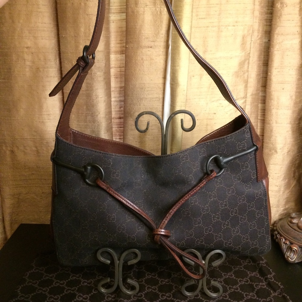 Gucci Monogram Guccissima Canvas w/Leather Purse